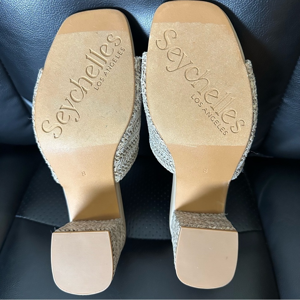 Seychelles Adapt Raffia Heeled Sandal Size 8 - Picture 5 of 7
